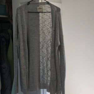 Hollister Long grey cardigan